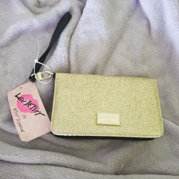 Betsey Johnson Handbags - Betsey Johnson Glitter Wristlet
